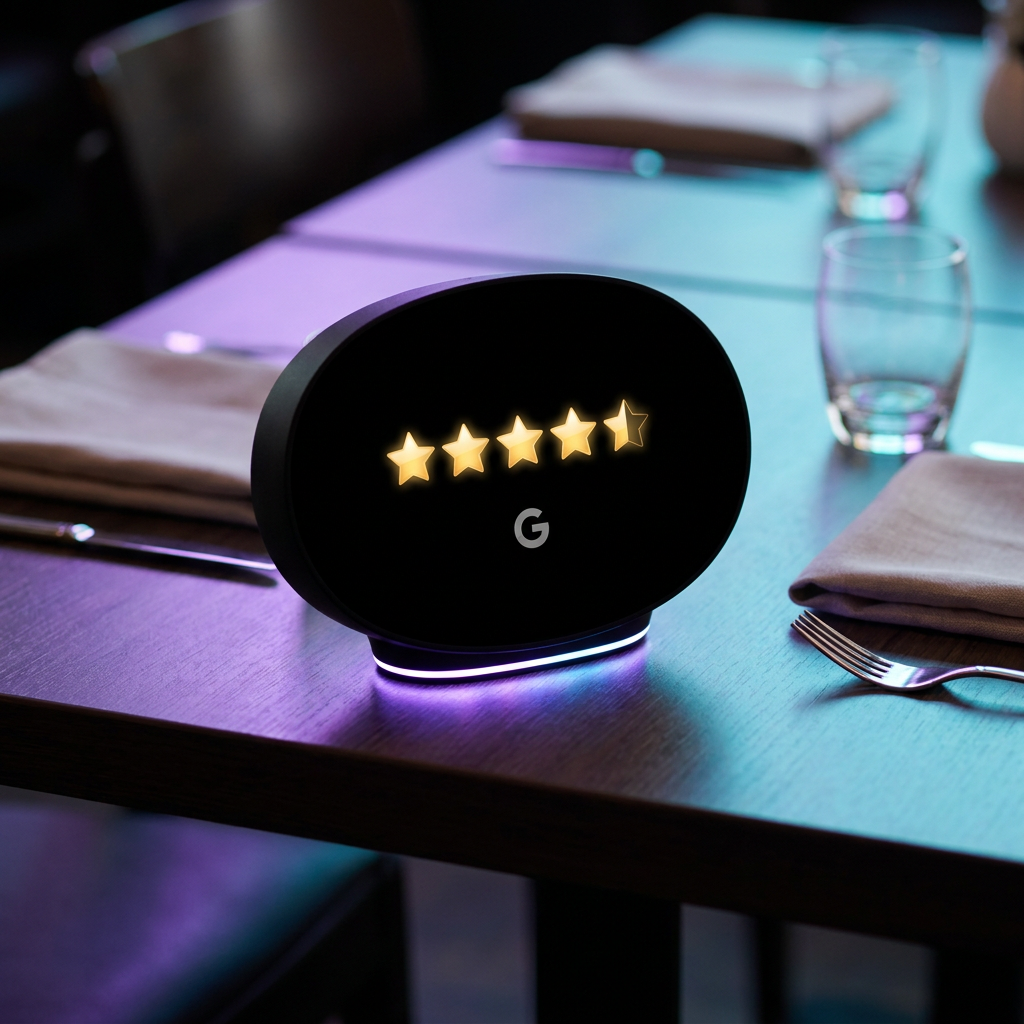 Présentoir NFC avis Google PressCraft